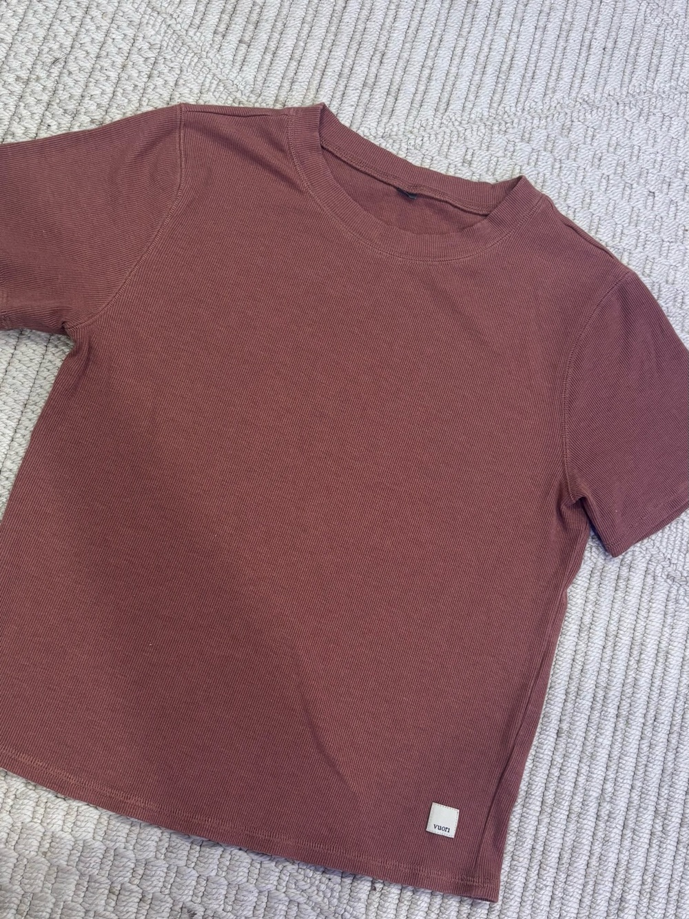 Vuori Pose Fitted Tee Ribbed - Picture 2 of 3